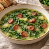Caldo Verde with Turkey Sausage
