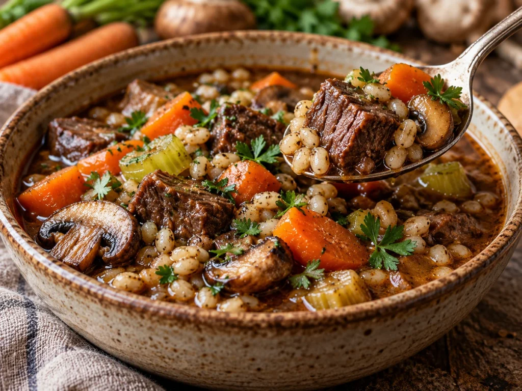 Classic Stovetop Beef and Barley Stew