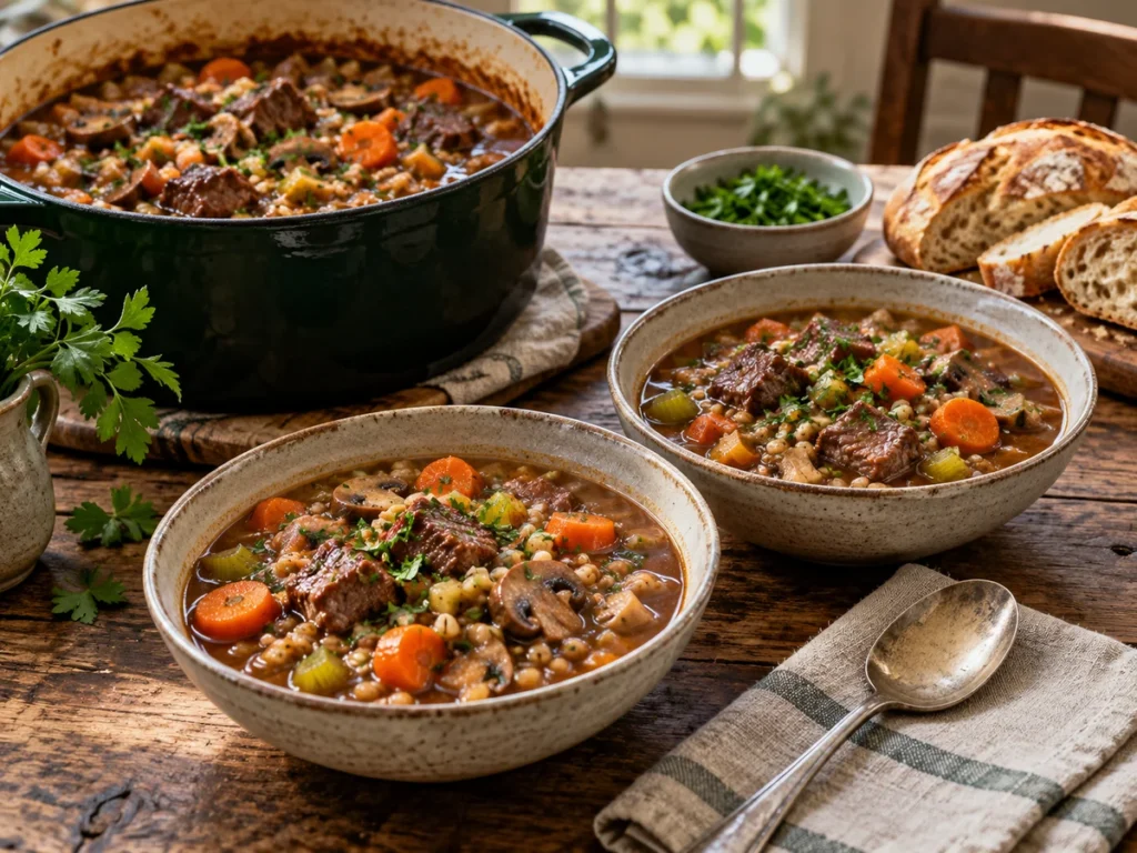 Classic Stovetop Beef and Barley Stew