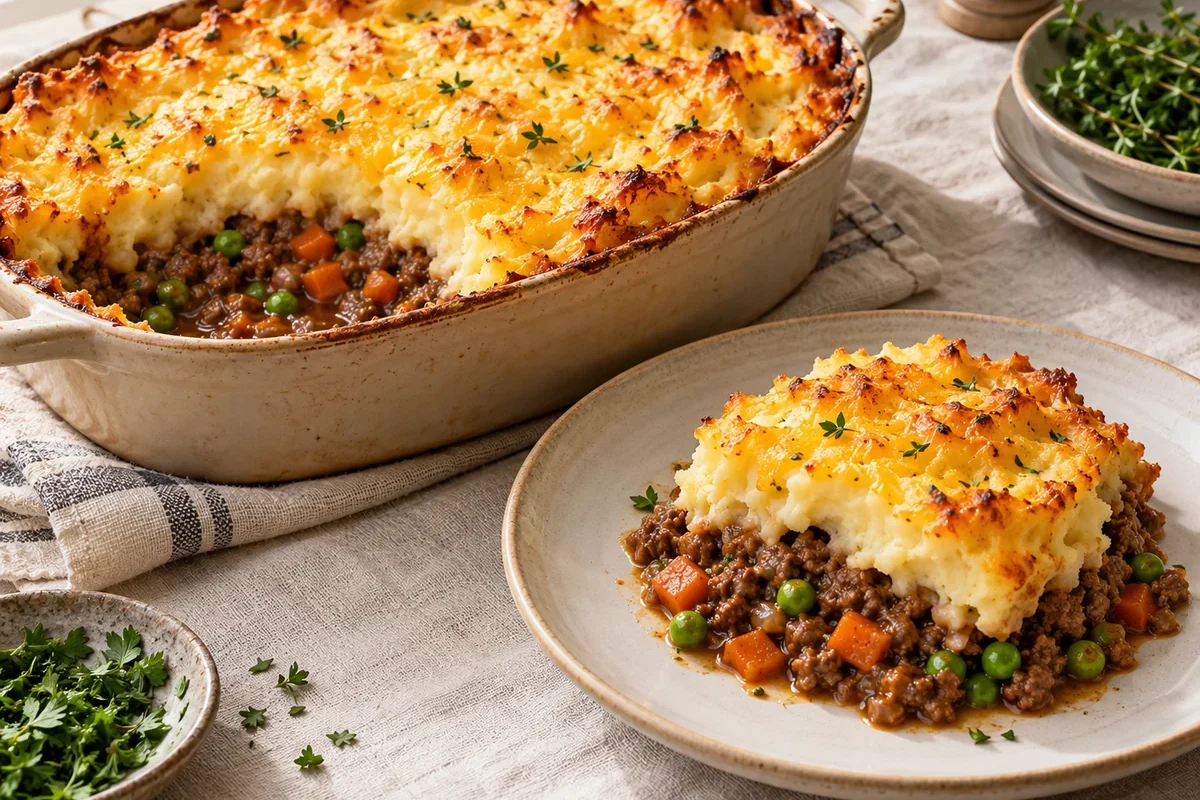 Cottage Pie with Cheddar Mash