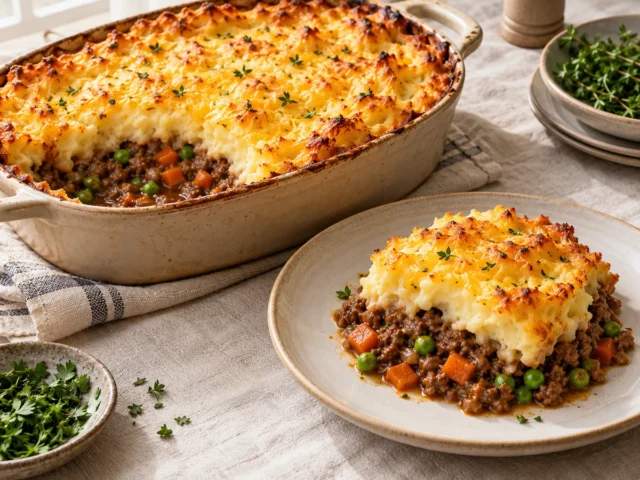 Cottage Pie with Cheddar Mash