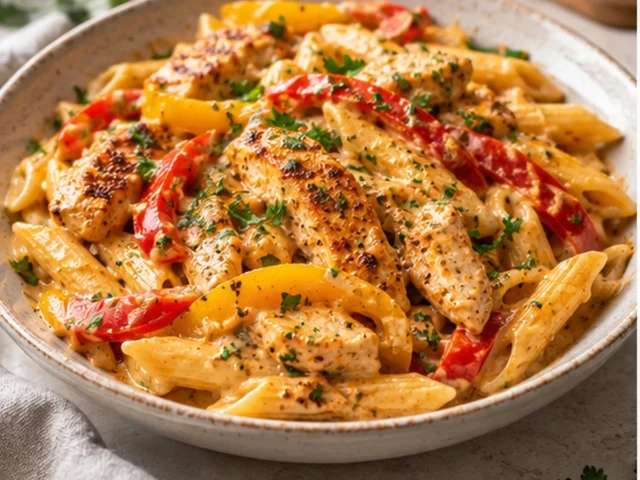 Creamy Cajun Chicken Pasta with Peppers