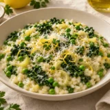 Creamy Leek and Kale Risotto