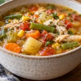 Crockpot Chicken Vegetable Soup with Herbs