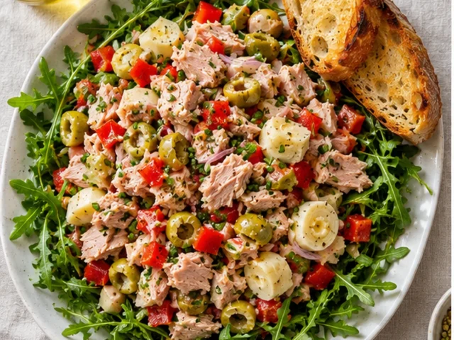 Fresh Summer Tuna Chopped Salad Dinner