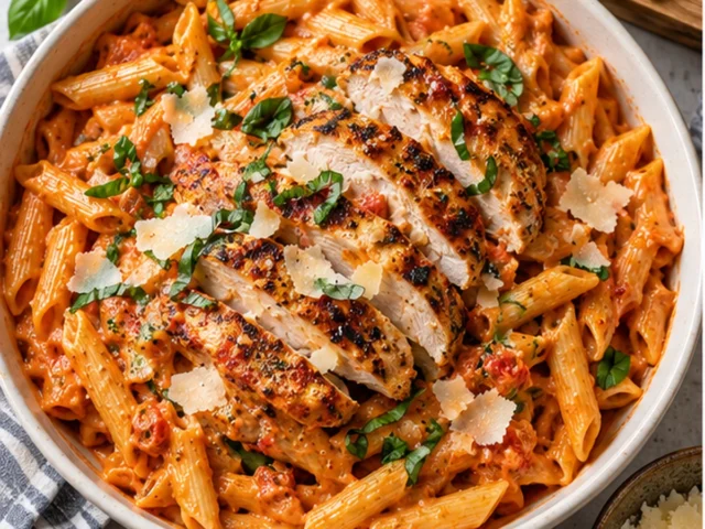 Grilled Chicken Penne alla Vodka