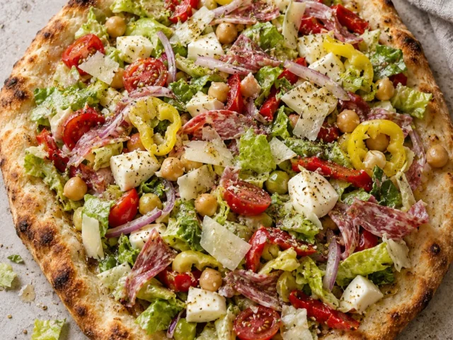 Italian Chopped Salad Pizza for an Easy Dinner