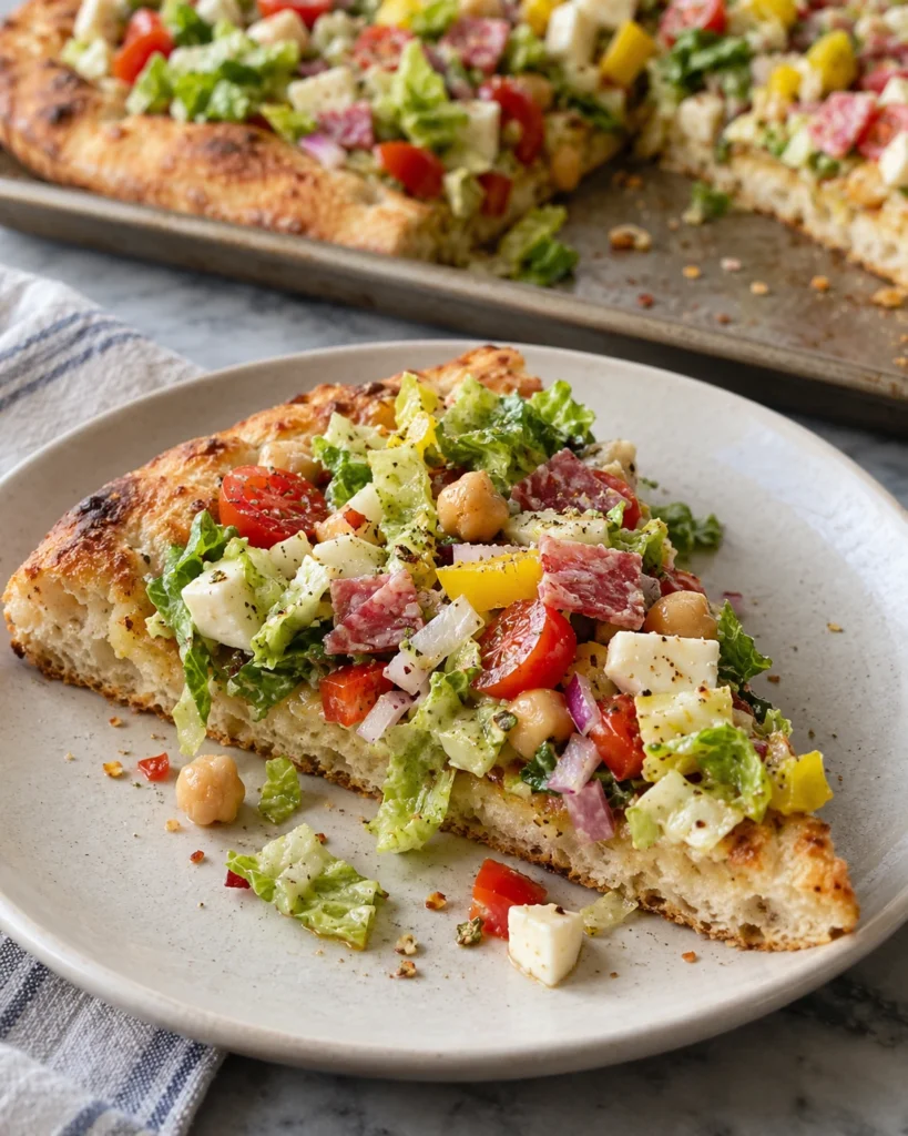 Italian Chopped Salad Pizza for an Easy Dinner