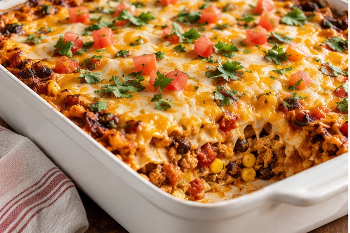 Make-Ahead Turkey Taco Casserole