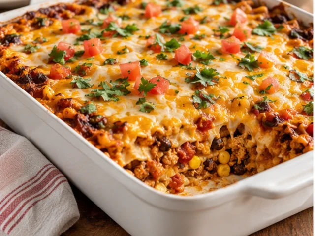 Make-Ahead Turkey Taco Casserole