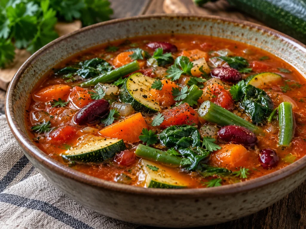 Rustic Red Bean Vegetable Soup