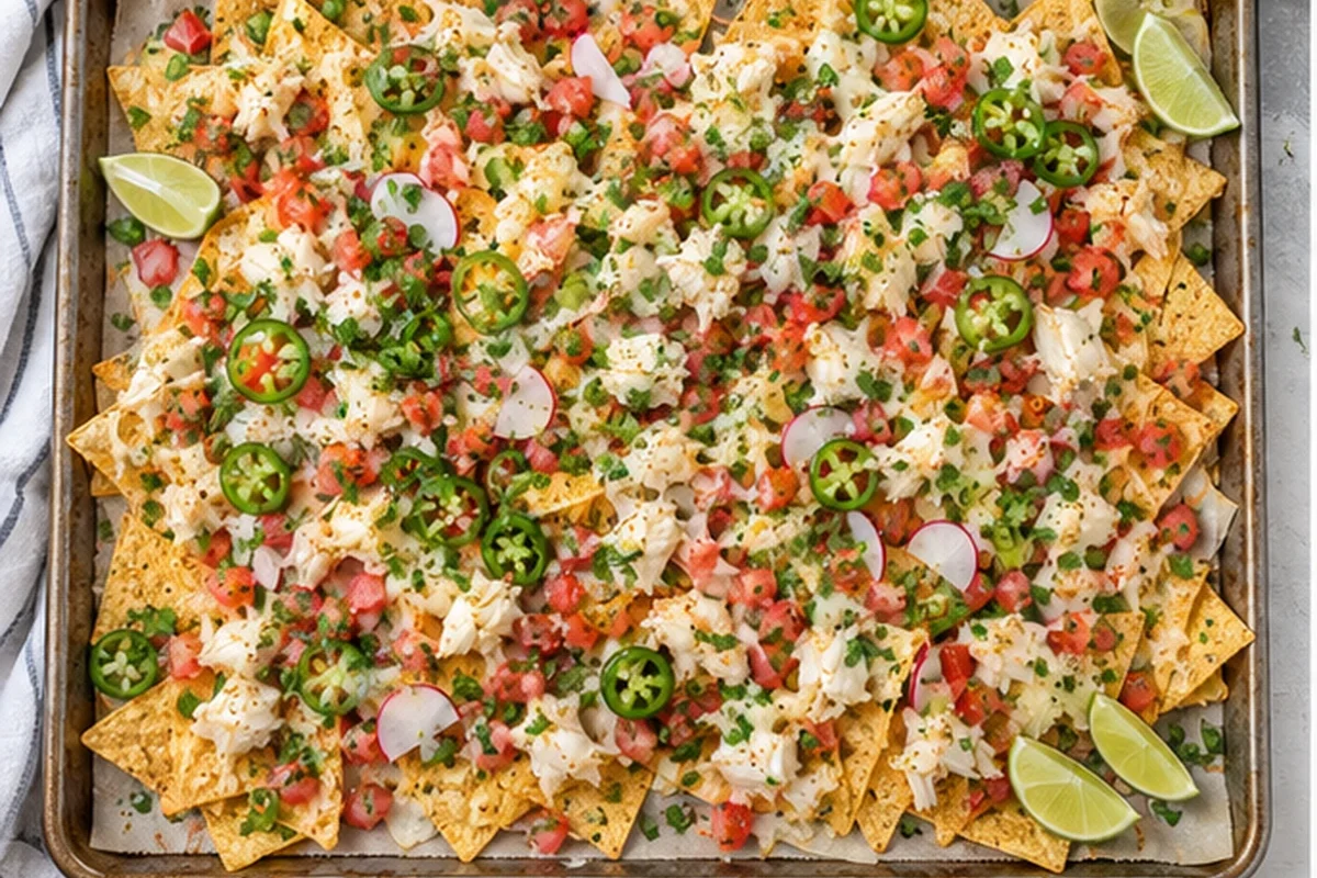 Sheet Pan Crab Nachos for Summer Dinner