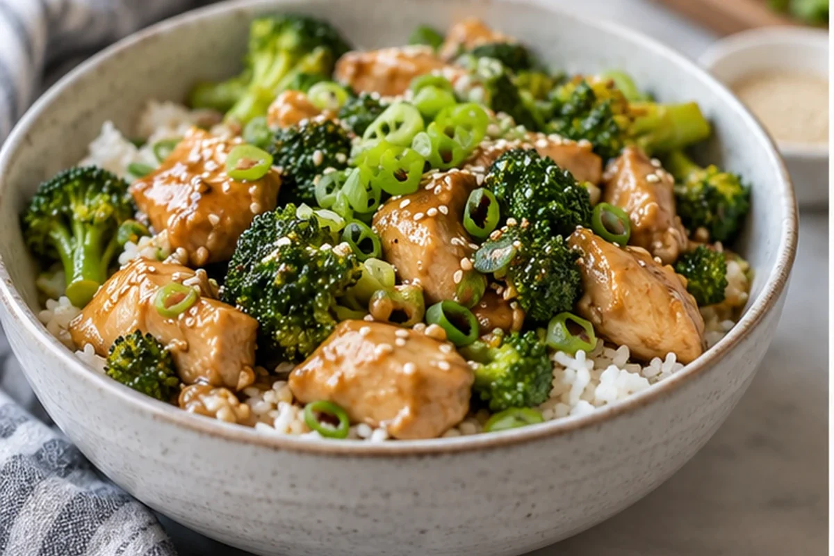 Slow Cooker Chicken and Broccoli in Ginger Garlic Sauce