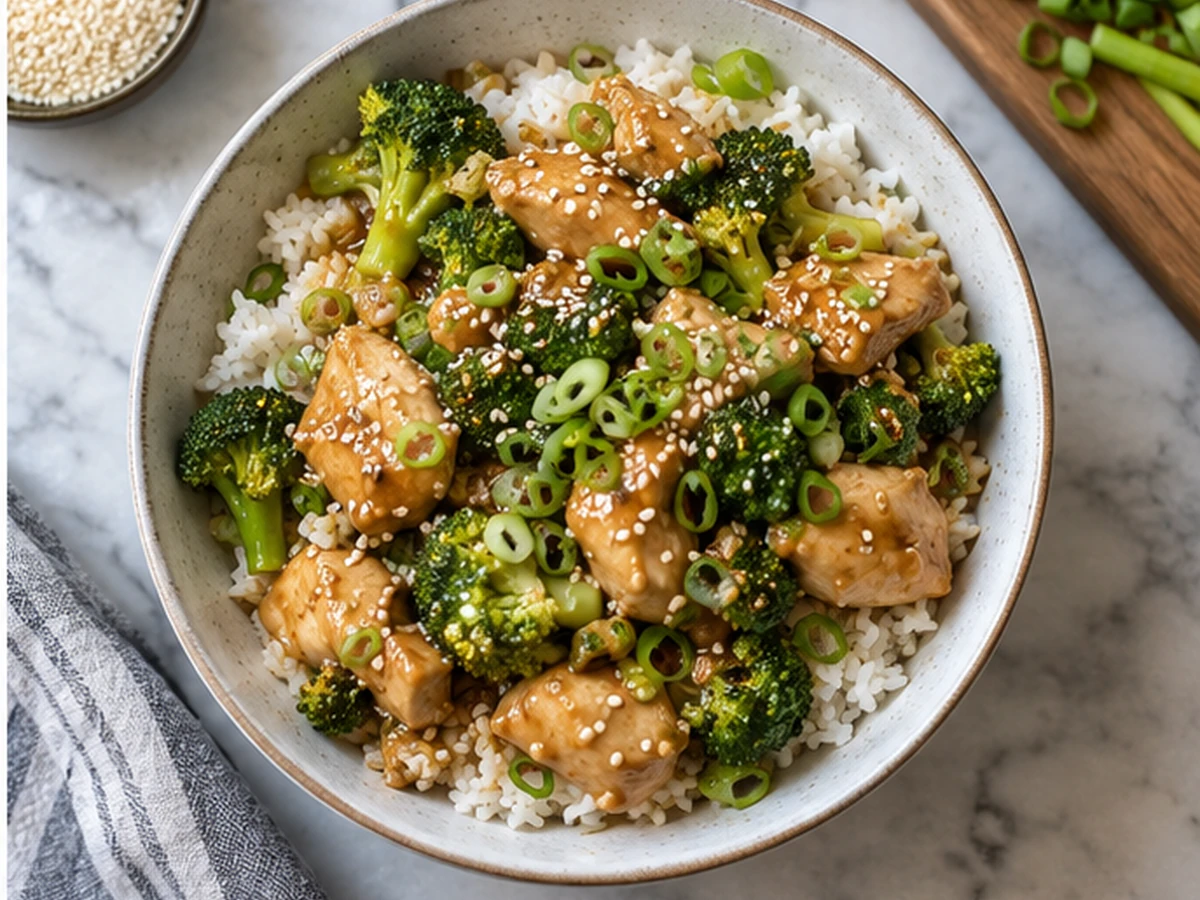 slow cooker chicken and broccoli recipe served as a cozy dinner