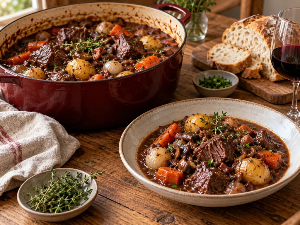 Slow Cooker Red Wine Beef Stew