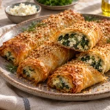 Spinach Feta Borek Rolls
