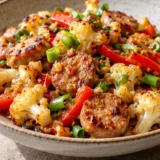 Turkey Sausage Cauliflower Stir Fry