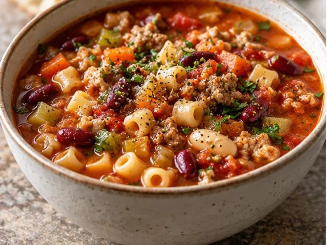 Turkey Sausage Pasta Fagioli Soup